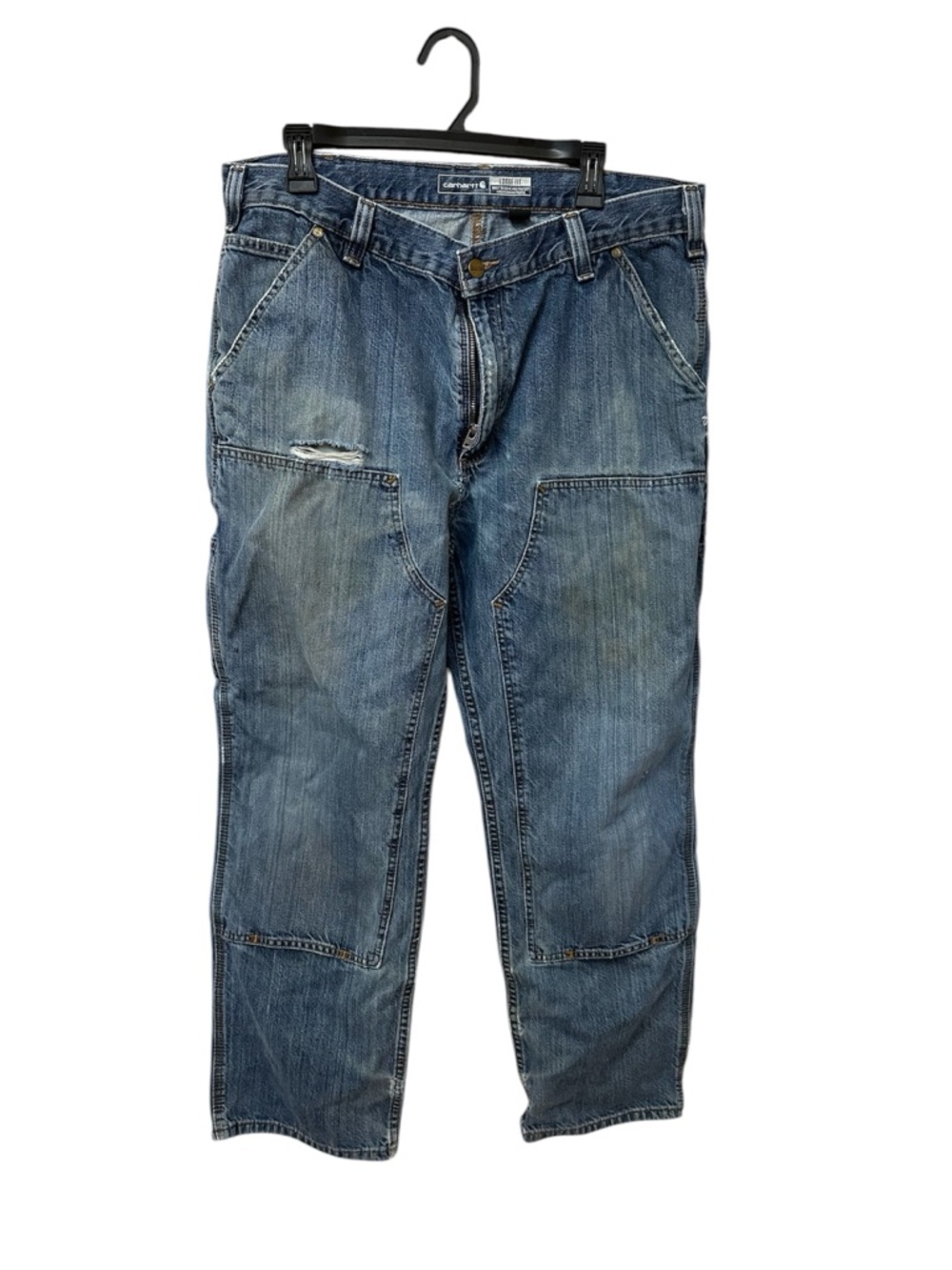 Carhartt Men’s Blue Workwear Carpenter Jeans vintage Y2K loose fit size 36x32